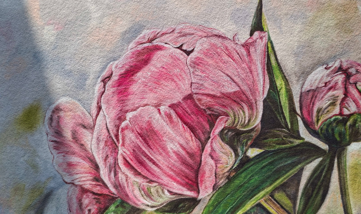 "Piwonie" - Reprodukcja Fine Art