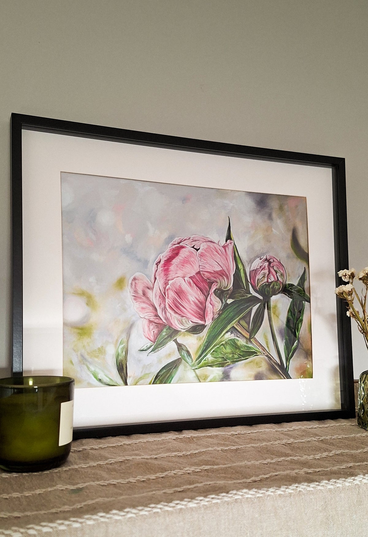 "Piwonie" - Reprodukcja Fine Art