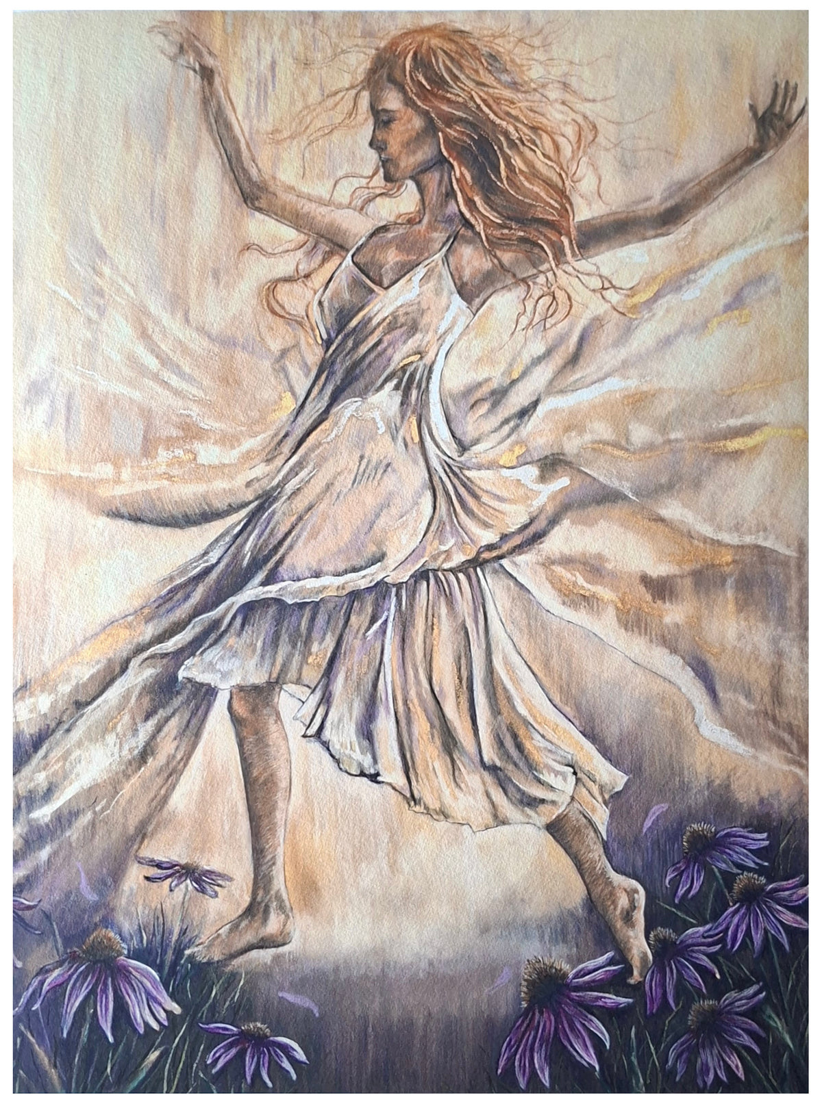 "Ona już tu jest" - Reprodukcja Fine Art
